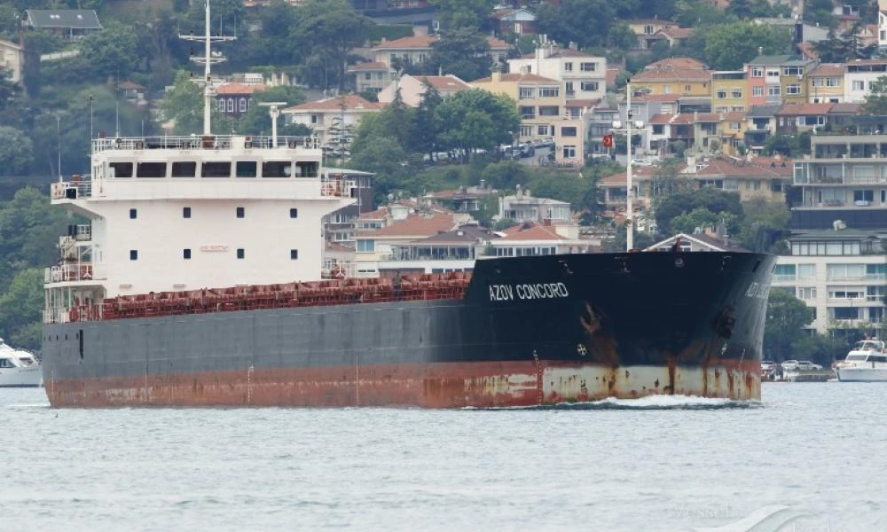 Αποχώρησε το τουρκικό πλοίο Azov Concord από το λιμάνι της Μαριούπολης